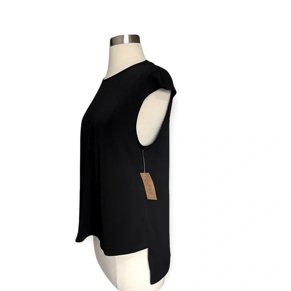 Rachel Roy Sleeveless Blouse Top NWT Size XS Black in Color - Picture 2 of 7
